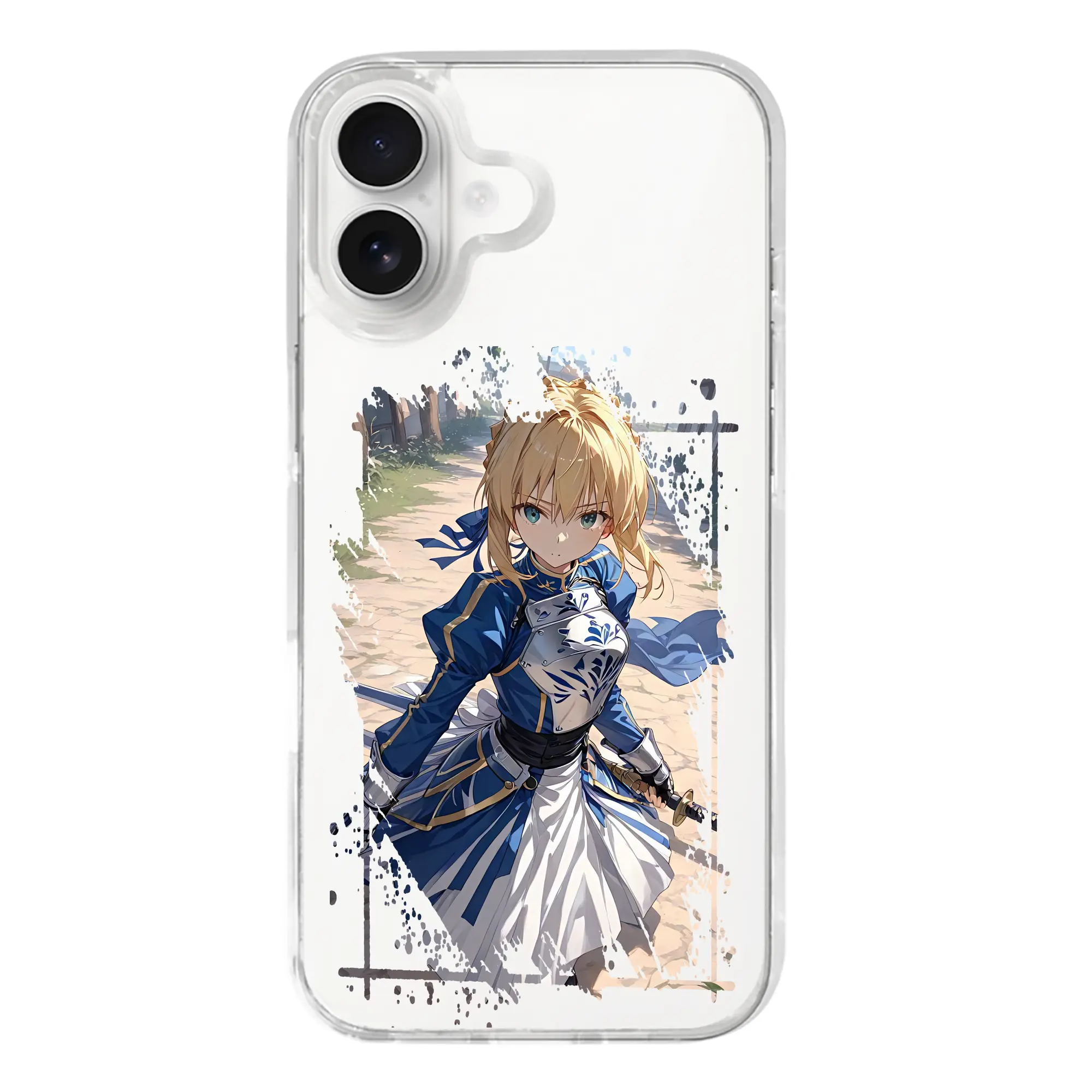 FGO グッズ,アルトリア - iPhone 17シリーズ 透明スマホケース – 薄型・耐衝撃・精密フィット保護カバー